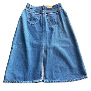 Vintage Lee Jean Skirt Waist 30 Denim High Waist Made in USA 90s Union Made